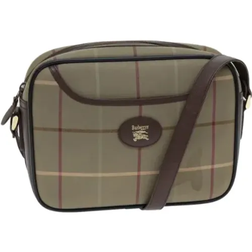 Pre-owned Cross Body Bags, female, , Size: ONE SIZE Pre-owned Canvas shoulder-bags - Burberry Vintage - Modalova