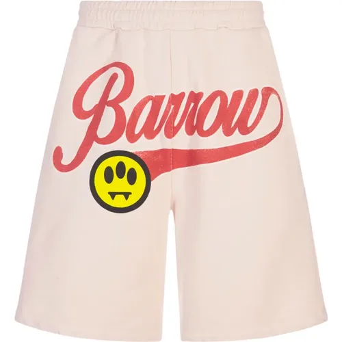 Sporty Brown Bermuda Shorts , female, Sizes: L - Barrow - Modalova