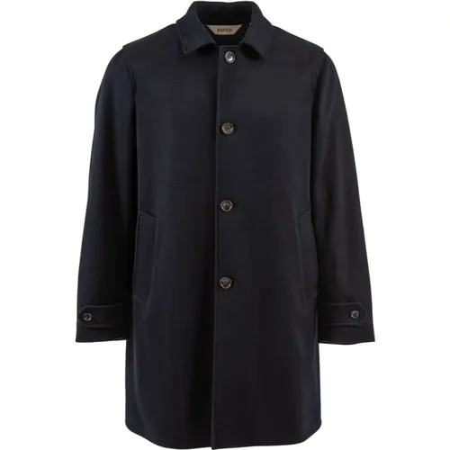 Luxury Wool Blend Single-Breasted Coat , male, Sizes: 2XL, XL - Aspesi - Modalova
