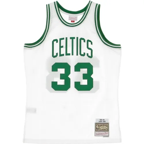 Sportswear, male, , Size: S Larry Bird Basketball Tank Top - Mitchell & Ness - Modalova