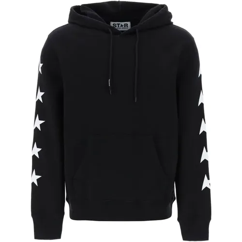 Hoodie mit Sternenmuster , Herren, Größe: M - Golden Goose - Modalova