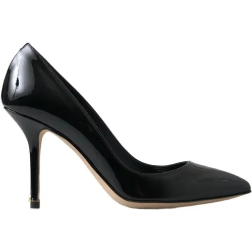 Gorgeous Leather High Heel Shoes , female, Sizes: 6 UK - Dolce & Gabbana - Modalova