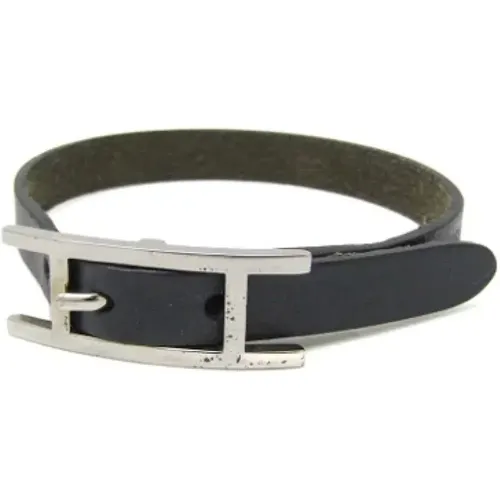 Pre-owned Jewellery, female, , Size: ONE SIZE Pre-owned Leather bracelets - Hermès Vintage - Modalova