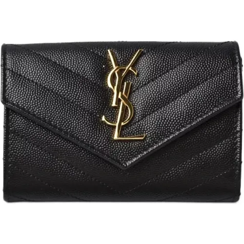 Pre-owned Leather wallets , female, Sizes: ONE SIZE - Yves Saint Laurent Vintage - Modalova