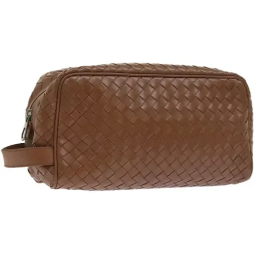 Pre-owned Leather clutches , female, Sizes: ONE SIZE - Bottega Veneta Vintage - Modalova