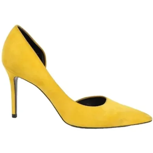 Pre-owned Suede heels , female, Sizes: 4 UK - Celine Vintage - Modalova