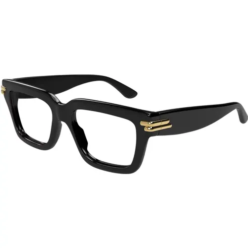 Stylische Brille Bv1324O Schwarz , unisex, Größe: 53 MM - Bottega Veneta - Modalova