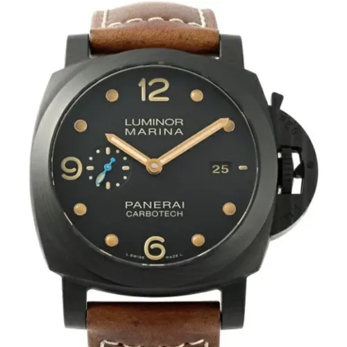 Pre-owned Stainless Steel watches , male, Sizes: ONE SIZE - Panerai Pre-owned - Modalova