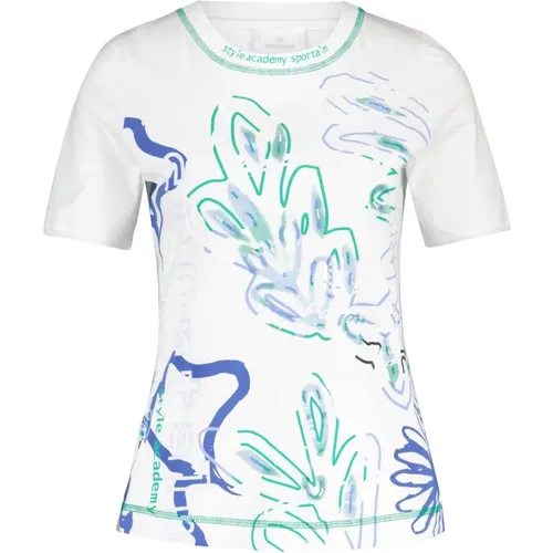 T-Shirt mit floralem Print , Damen, Größe: M - Sportalm - Modalova