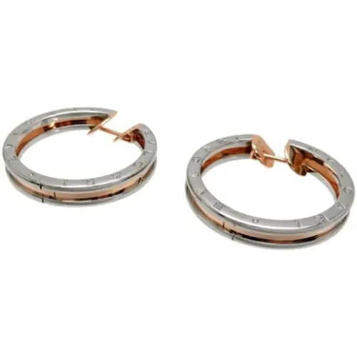 Pre-owned Jewellery, female, , Size: ONE SIZE Pre-owned Rose Gold earrings - Bvlgari Vintage - Modalova