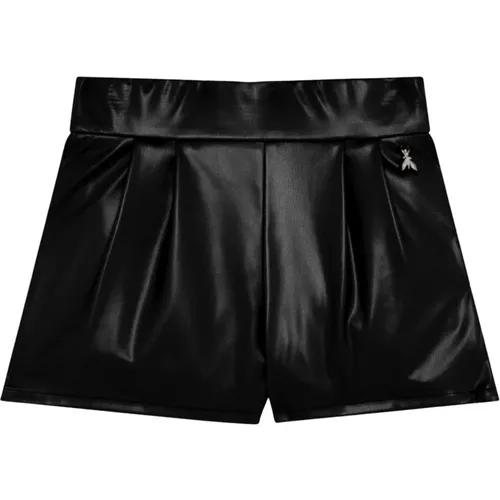 Schwarze Mädchen Fly Logo Shorts , Damen, Größe: 164 CM - PATRIZIA PEPE - Modalova