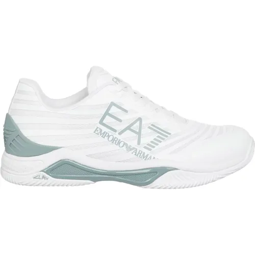 Multicolour Stylish Lace Closure Sneakers , male, Sizes: 8 1/2 UK - Emporio Armani EA7 - Modalova