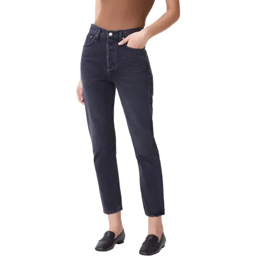 Riley High Rise Straight Crop Jeans in Edit , Damen, Größe: W28 - Agolde - Modalova