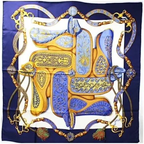 Pre-owned Scarves, female, , Size: ONE SIZE Pre-owned Silk scarves - Hermès Vintage - Modalova