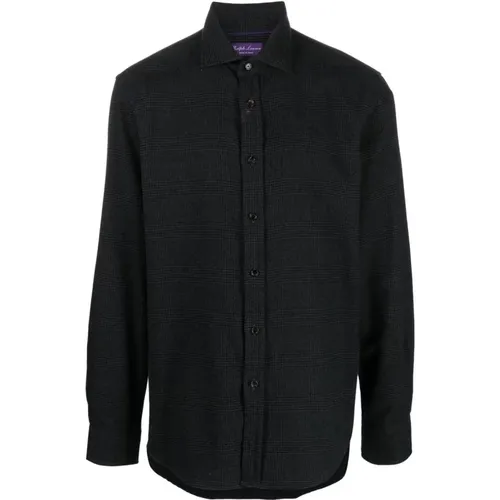 Grey Long Sleeve Casual Shirt , male, Sizes: L - Ralph Lauren - Modalova