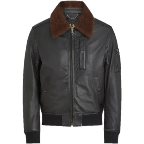 Classic Alstone Bomber Jacket in Lamb Leather , male, Sizes: M, XL - Belstaff - Modalova