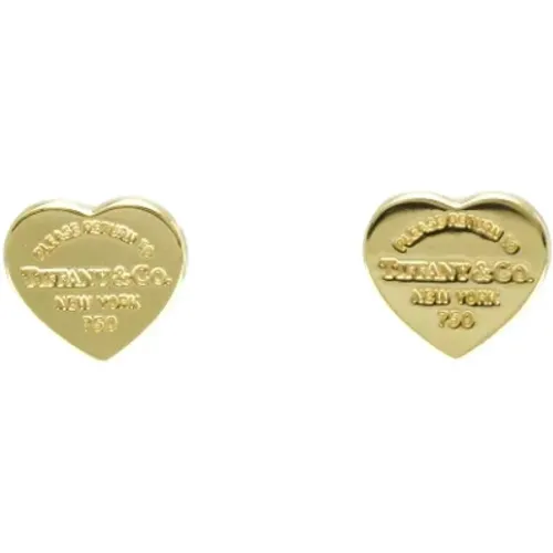 Pre-owned Jewellery, female, , Size: ONE SIZE Pre-owned Gold earrings - Tiffany & Co. Pre-owned - Modalova