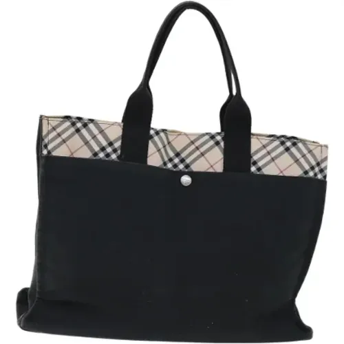 Pre-owned Tote Bags, female, , Size: ONE SIZE Pre-owned Canvas handbags - Burberry Vintage - Modalova