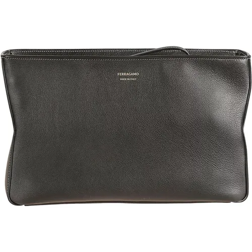 Clutches, male, , Size: ONE SIZE Handbags - Salvatore Ferragamo - Modalova