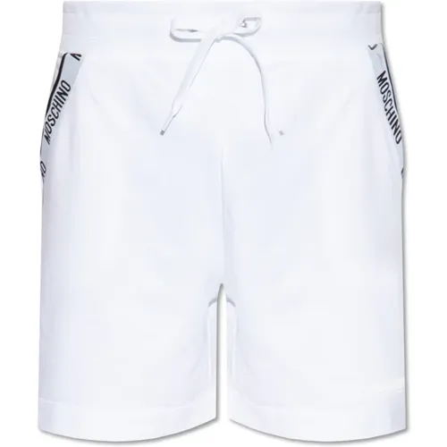 Baumwollshorts mit Logo Moschino - Moschino - Modalova