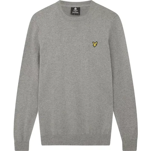 Round-neck Knitwear, male, , Size: S Merino Crew Jumper - Lyle & Scott - Modalova