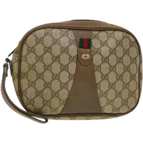 Pre-owned Clutches, female, , Size: ONE SIZE Leather Vintage Shoulder Bag - Gucci Vintage - Modalova