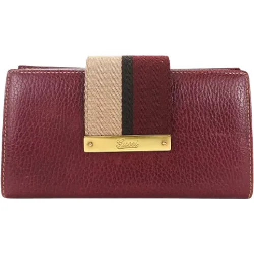 Pre-owned Leather wallets , female, Sizes: ONE SIZE - Gucci Vintage - Modalova