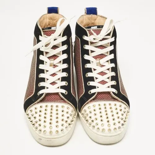 Pre-owned Leather sneakers , male, Sizes: 12 UK - Christian Louboutin Pre-owned - Modalova