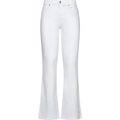 Weiße Jeans Luxe Vintage Soleil , Damen, Größe: W28 - 7 For All Mankind - Modalova