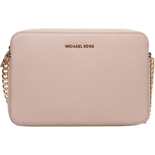 Cross Body Bags, female, , Size: ONE SIZE Leather Shoulder Bag - Michael Kors - Modalova