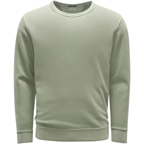 Widerstandsfähiger Grün Gefärbter Baumwollfleece Pullover , Herren, Größe: L - C.P. Company - Modalova