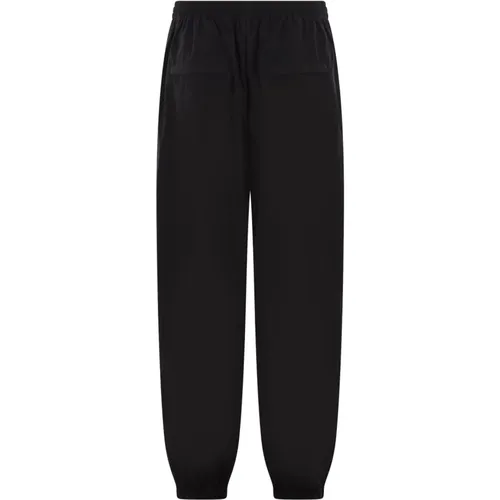 Sweatpants, female, , Size: S Jogging Trousers with Puff Logo Print - alexander wang - Modalova