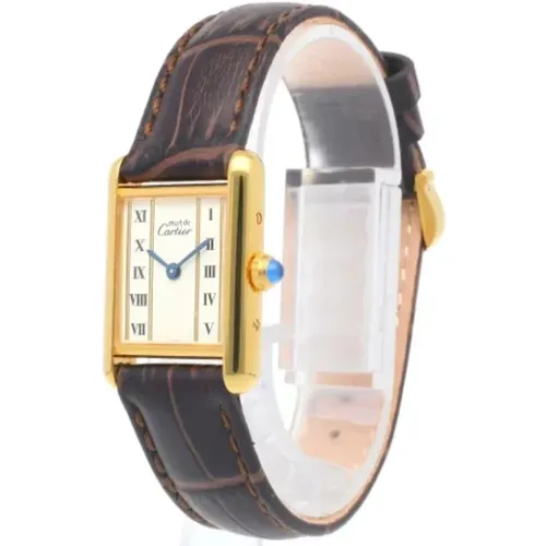 Pre-owned Stainless Steel watches , female, Sizes: ONE SIZE - Cartier Vintage - Modalova