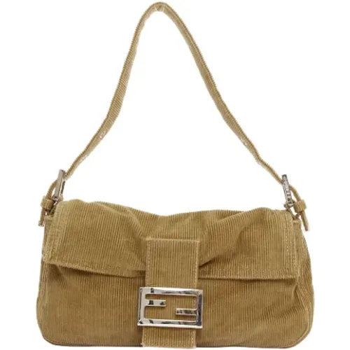 Pre-owned Shoulder Bags, female, , Size: ONE SIZE Pre-owned Cotton fendi-bags - Fendi Vintage - Modalova