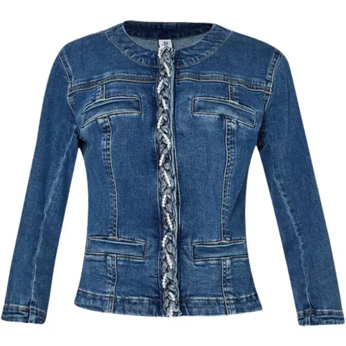 Braided Pattern Women's Jacket , female, Sizes: S, XS, M, L, XL - Liu Jo - Modalova