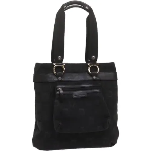 Pre-owned Cotton shoulder-bags , female, Sizes: ONE SIZE - Salvatore Ferragamo Pre-owned - Modalova