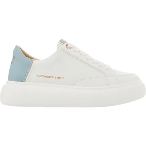 Eco-Friendly White Azure Sneakers , female, Sizes: 5 UK, 4 UK, 7 UK, 2 UK, 3 UK, 8 UK, 6 UK - Alexander Smith - Modalova