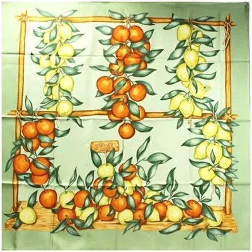 Pre-owned Scarves, female, , Size: ONE SIZE Pre-owned Silk scarves - Hermès Vintage - Modalova