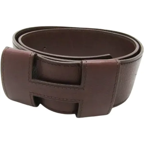 Pre-owned Belts, male, , Size: ONE SIZE Pre-owned Leather belts - Hermès Vintage - Modalova