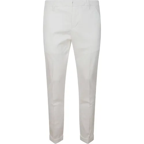 Chinos, male, , Size: W34 Slim Fit Stretch Cotton Pants - Dondup - Modalova