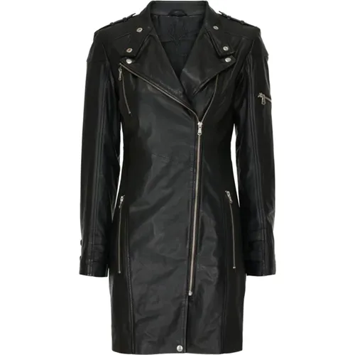 Long Biker Jacket 11100 , female, Sizes: XL, M, S, 2XL, L - Notyz - Modalova