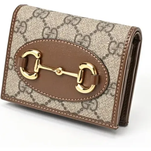 Pre-owned Wallets, female, , Size: ONE SIZE Pre-owned Canvas wallets - Gucci Vintage - Modalova