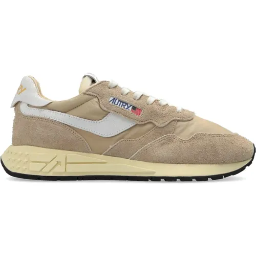 Sneakers with Beige and White Accents , male, Sizes: 11 UK, 7 UK, 8 UK, 9 UK, 6 UK - Autry - Modalova