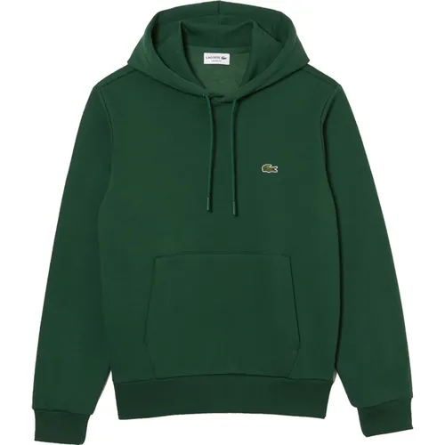 Grüner Jogger Sweater mit Kapuze , Herren, Größe: 2XL - Lacoste - Modalova