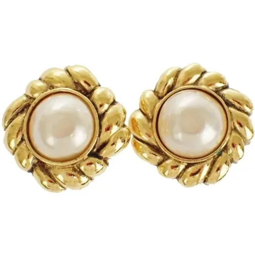 Pre-owned Jewellery, female, , Size: ONE SIZE Pre-owned Metal earrings - Chanel Vintage - Modalova