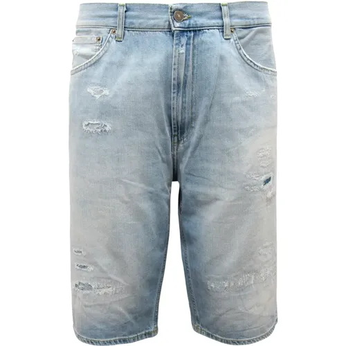 Denim Shorts, male, , Size: W34 Bermuda Lenz Shorts - Dondup - Modalova
