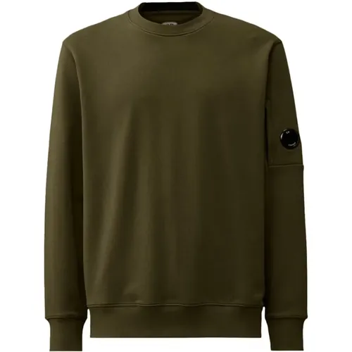 Bestickter Crewneck-Sweatshirt , Herren, Größe: M - C.P. Company - Modalova