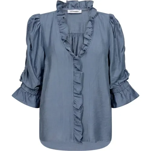 Bluse mit Volants , Damen, Größe: XL - Co'Couture - Modalova