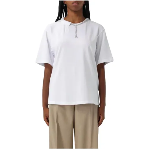 T-Shirts, female, , Size: L Relaxed Fit Basic T-Shirt - SPORTMAX - Modalova