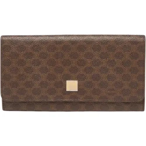 Pre-owned Wallets, female, , Size: ONE SIZE Pre-owned Leather wallets - Celine Vintage - Modalova